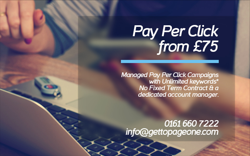 PPC / pay per click services - get to page one ltd